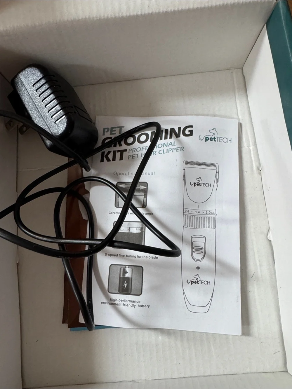 Pet Grooming Kit - light duty for thin to medium coats, Light Duty Clippers